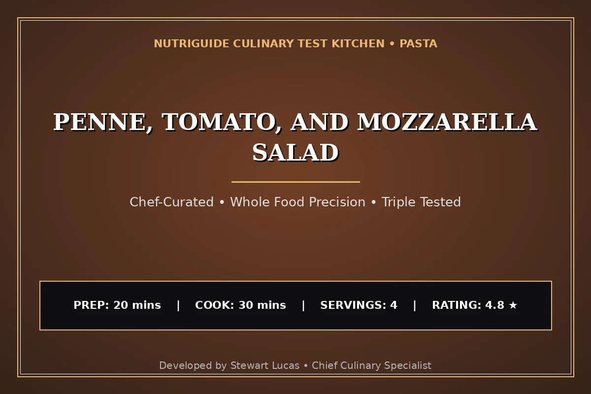 Penne, Tomato, And Mozzarella Salad