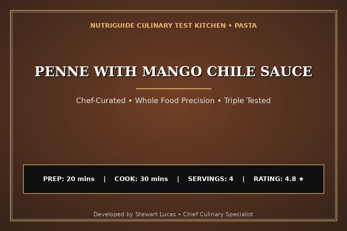 Penne With Mango Chile Sauce