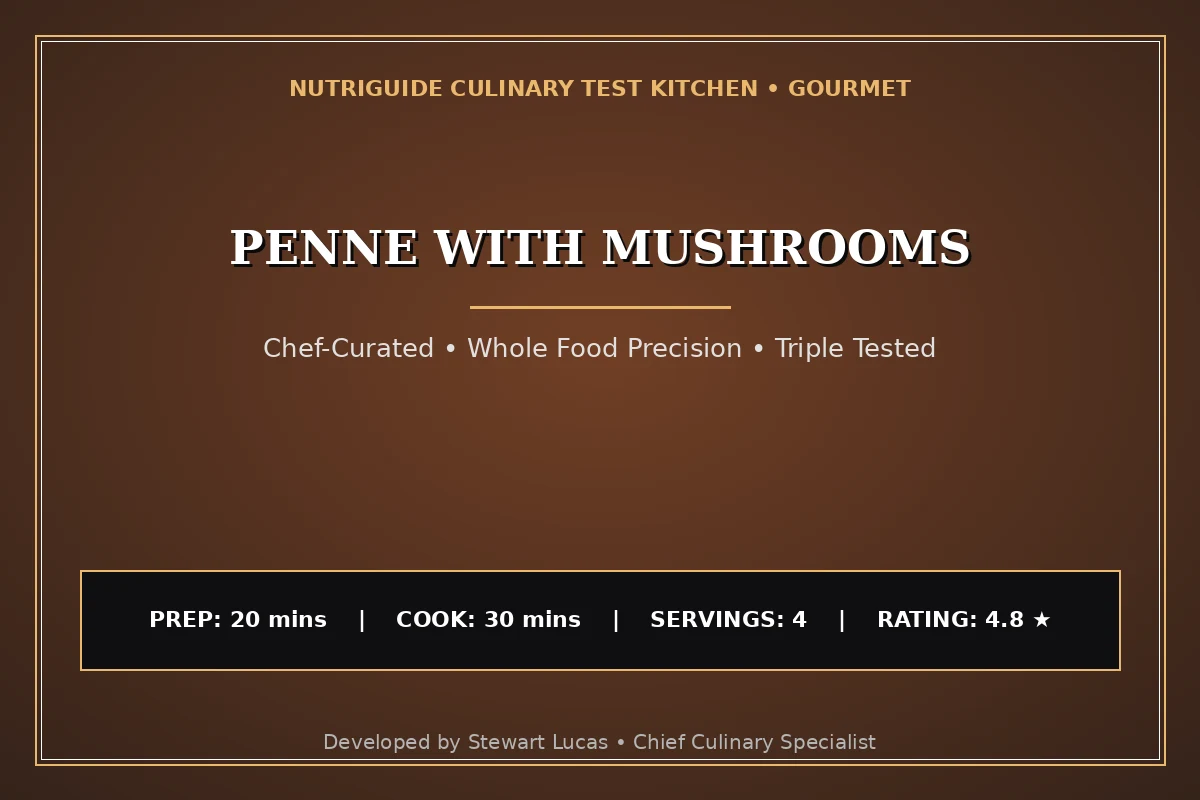 Penne With Mushrooms