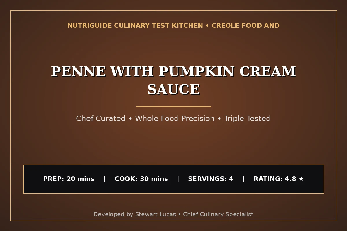 Penne With Pumpkin Cream Sauce