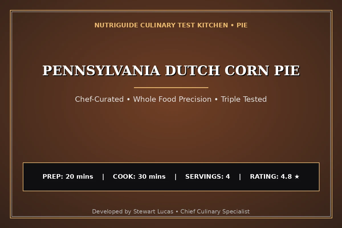 Pennsylvania Dutch Corn Pie