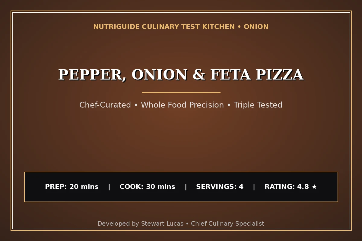 Pepper, Onion & Feta Pizza