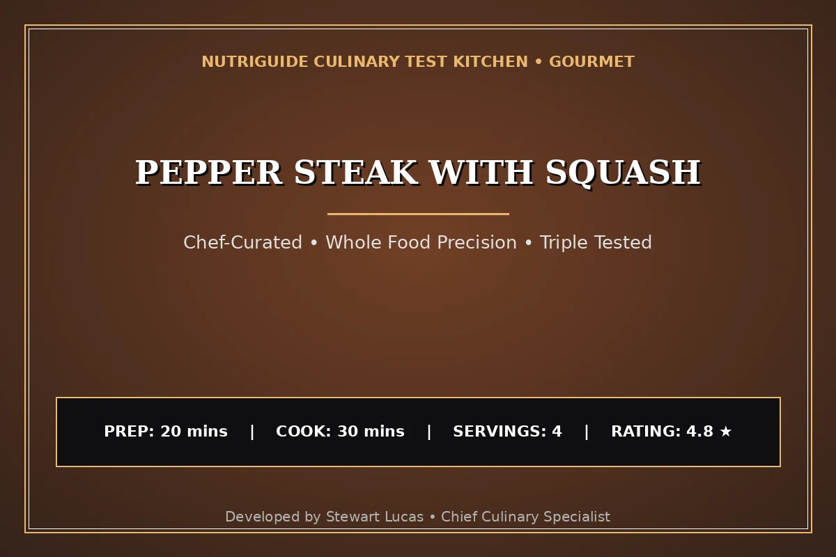 Pepper Steak With Squash