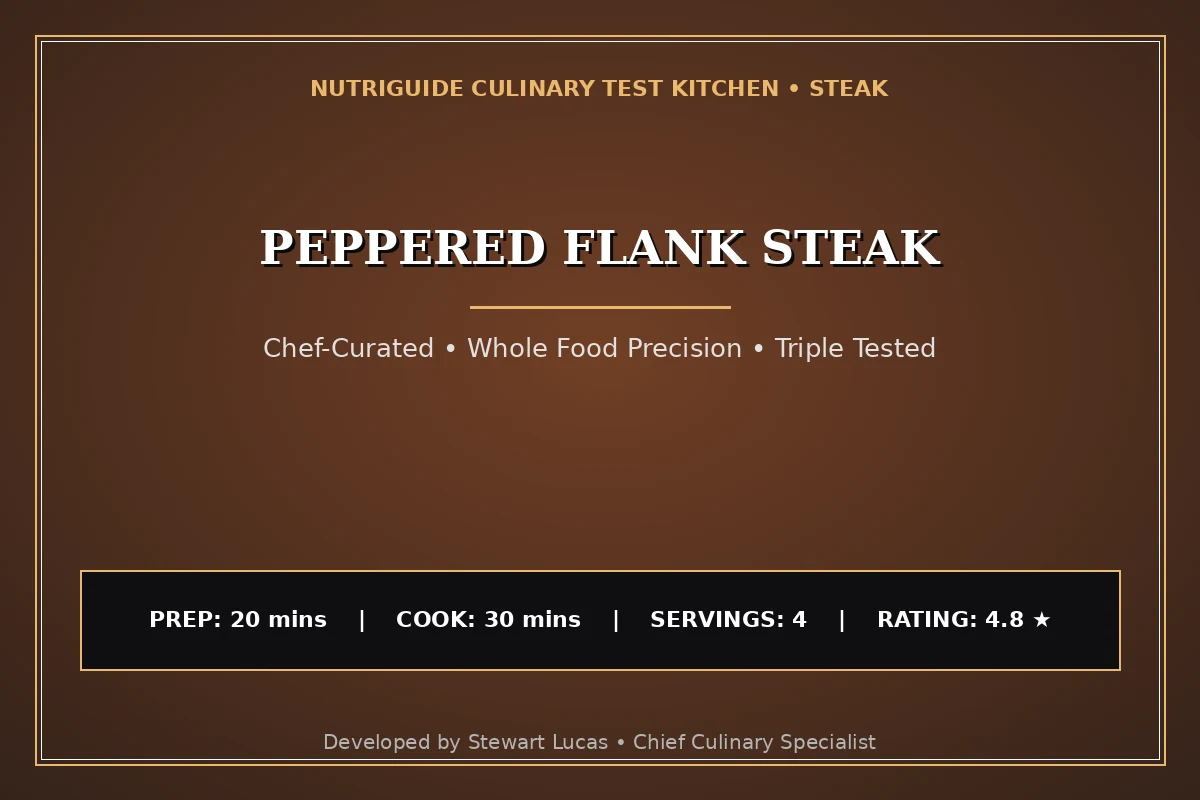 Peppered Flank Steak