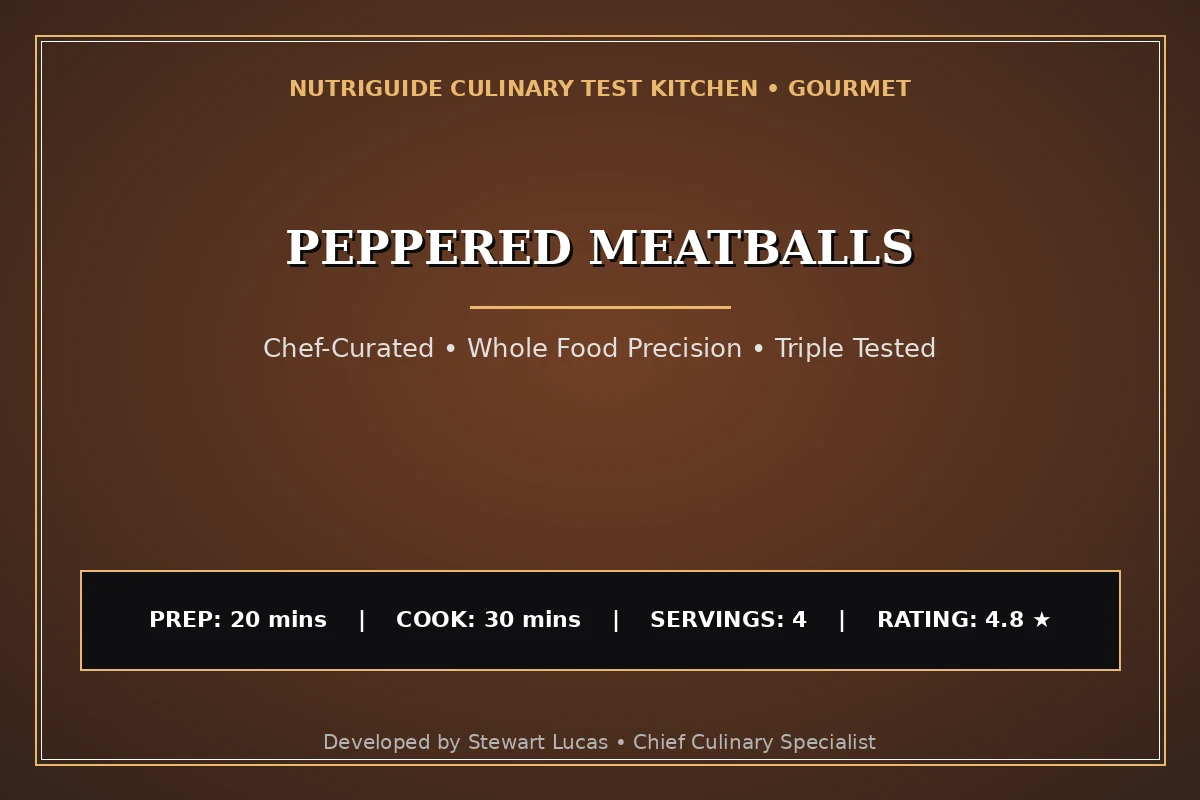 Peppered Meatballs