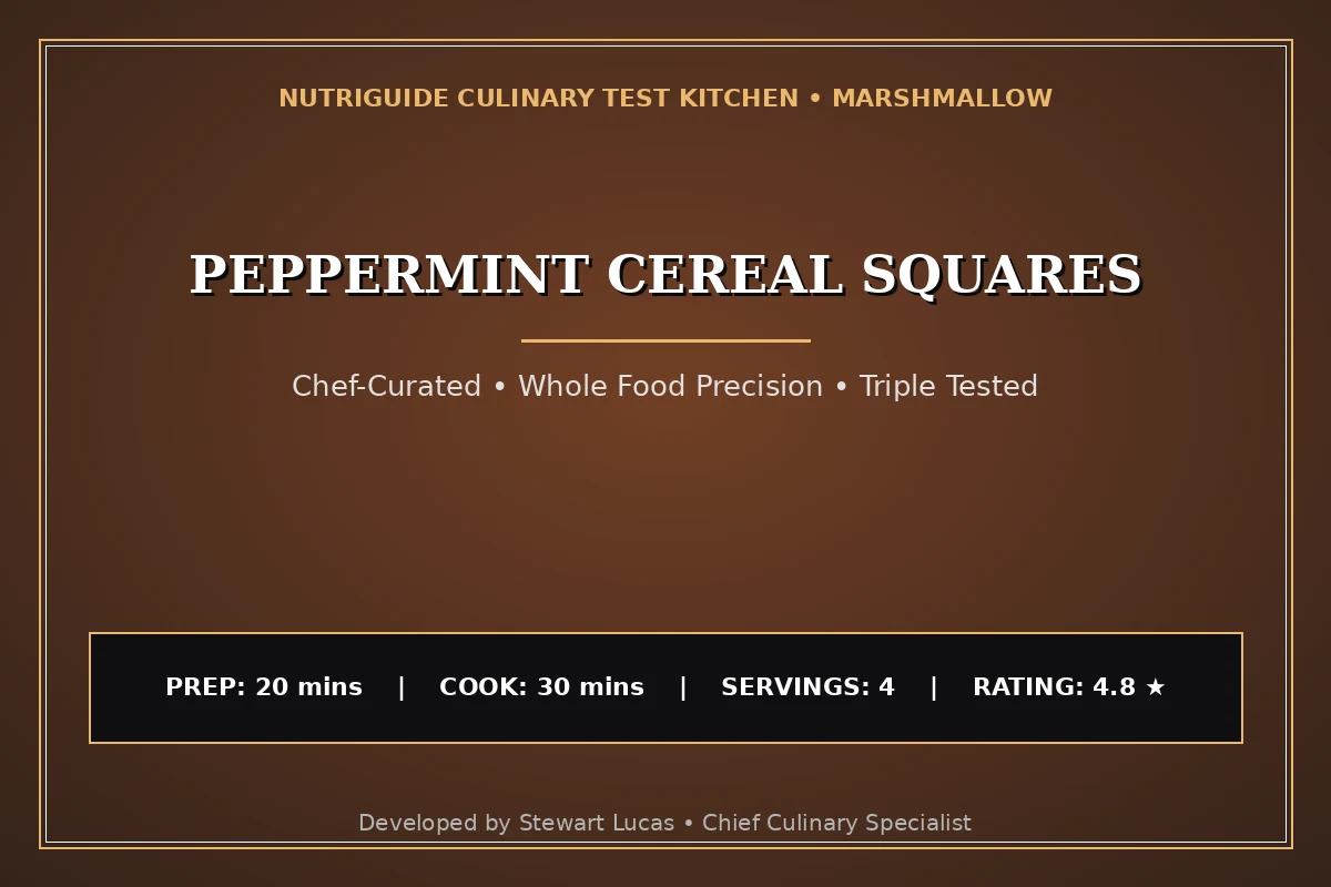Peppermint Cereal Squares