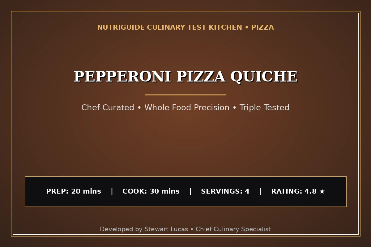 Pepperoni Pizza Quiche