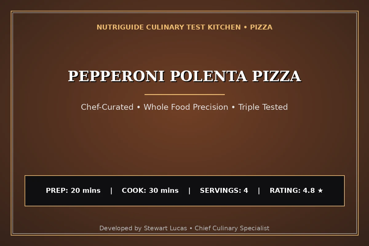 Pepperoni Polenta Pizza