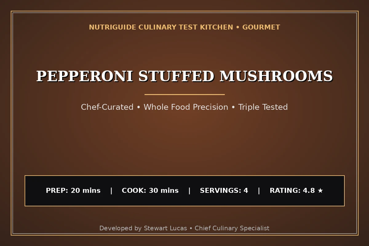 Pepperoni Stuffed Mushrooms