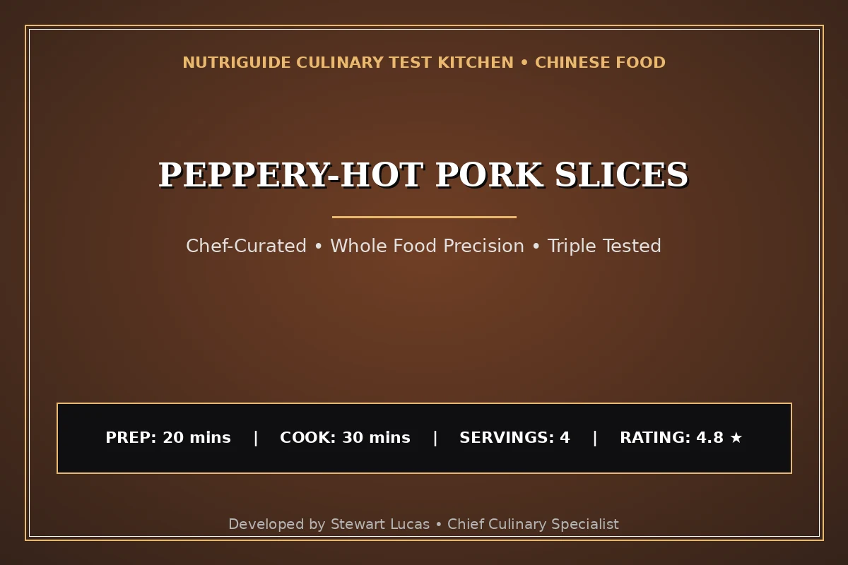 Peppery-Hot Pork Slices