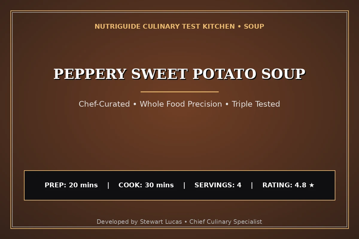 Peppery Sweet Potato Soup