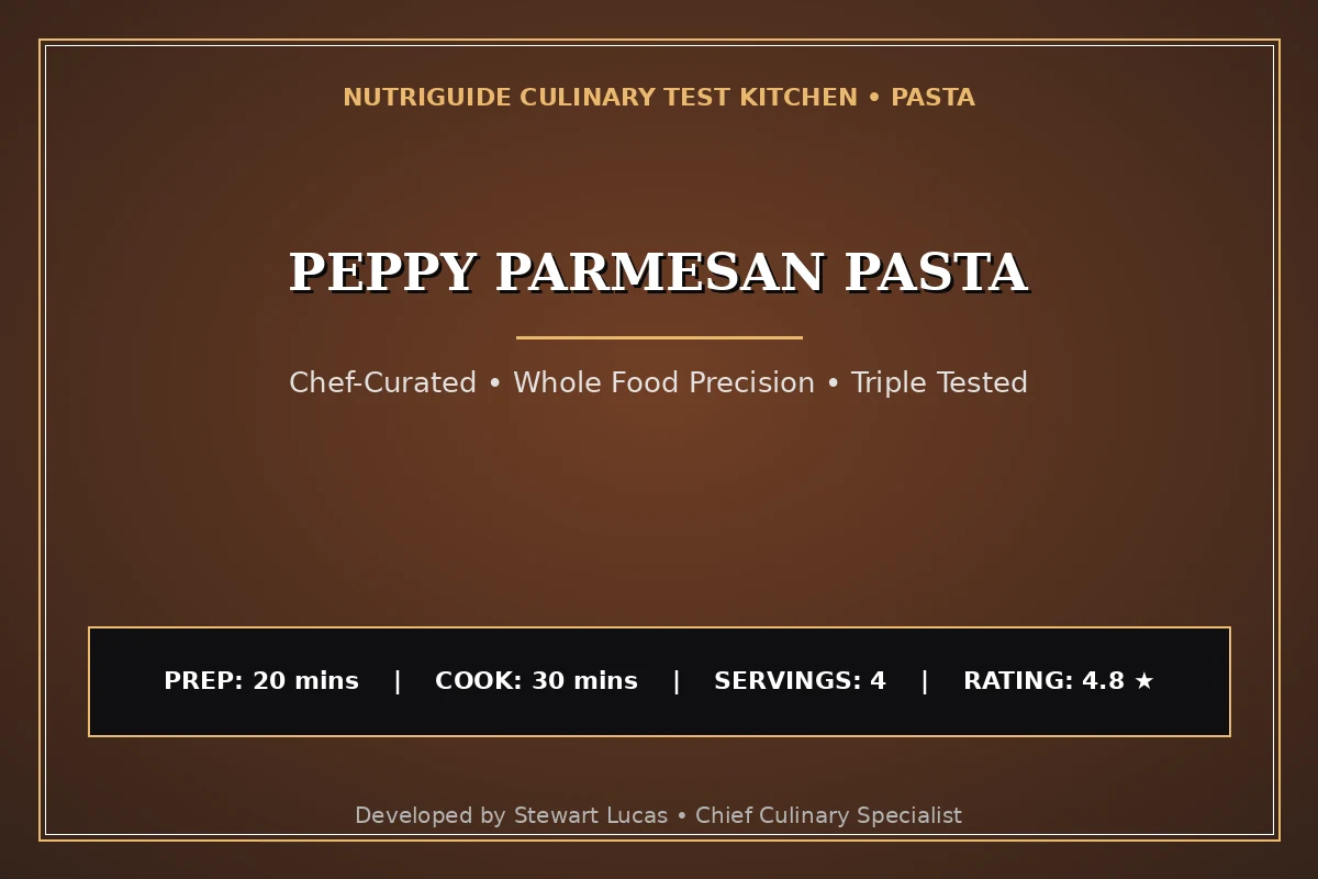 Peppy Parmesan Pasta