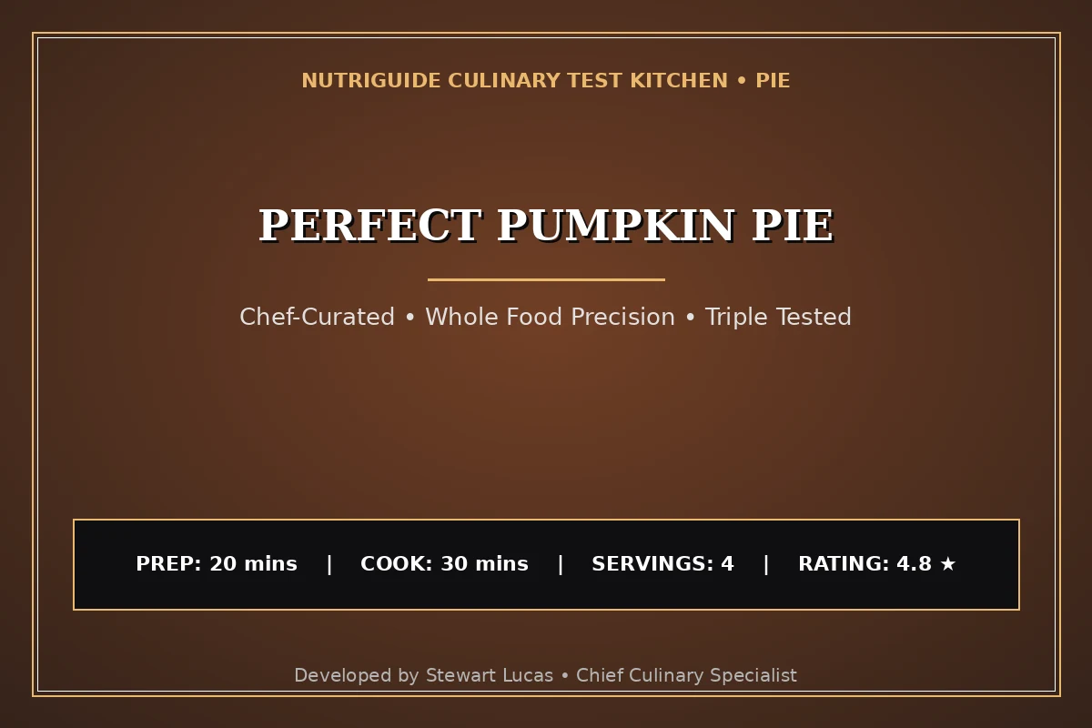 Perfect Pumpkin Pie