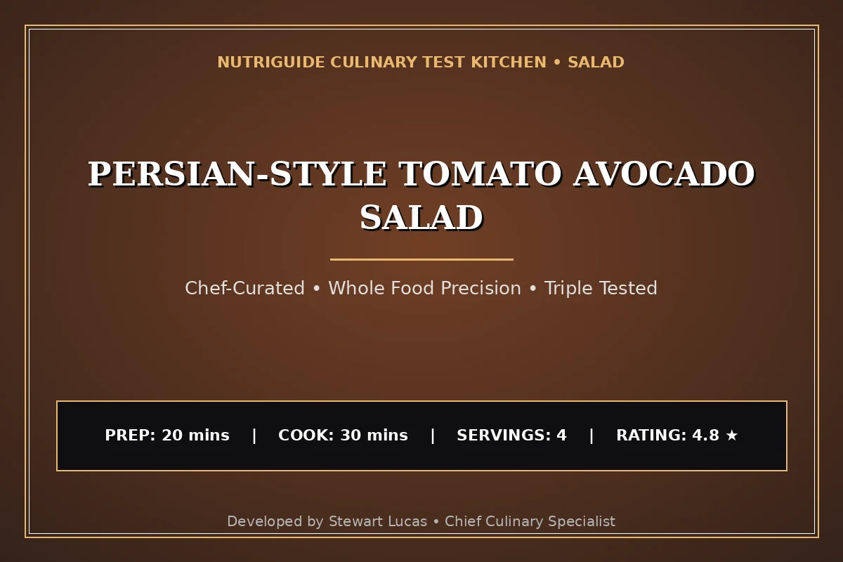 Persian-Style Tomato Avocado Salad