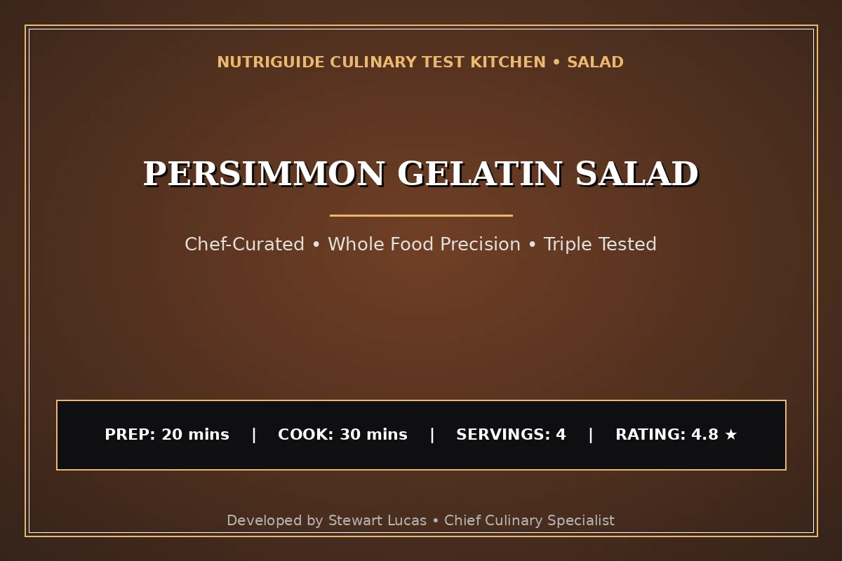 Persimmon Gelatin Salad