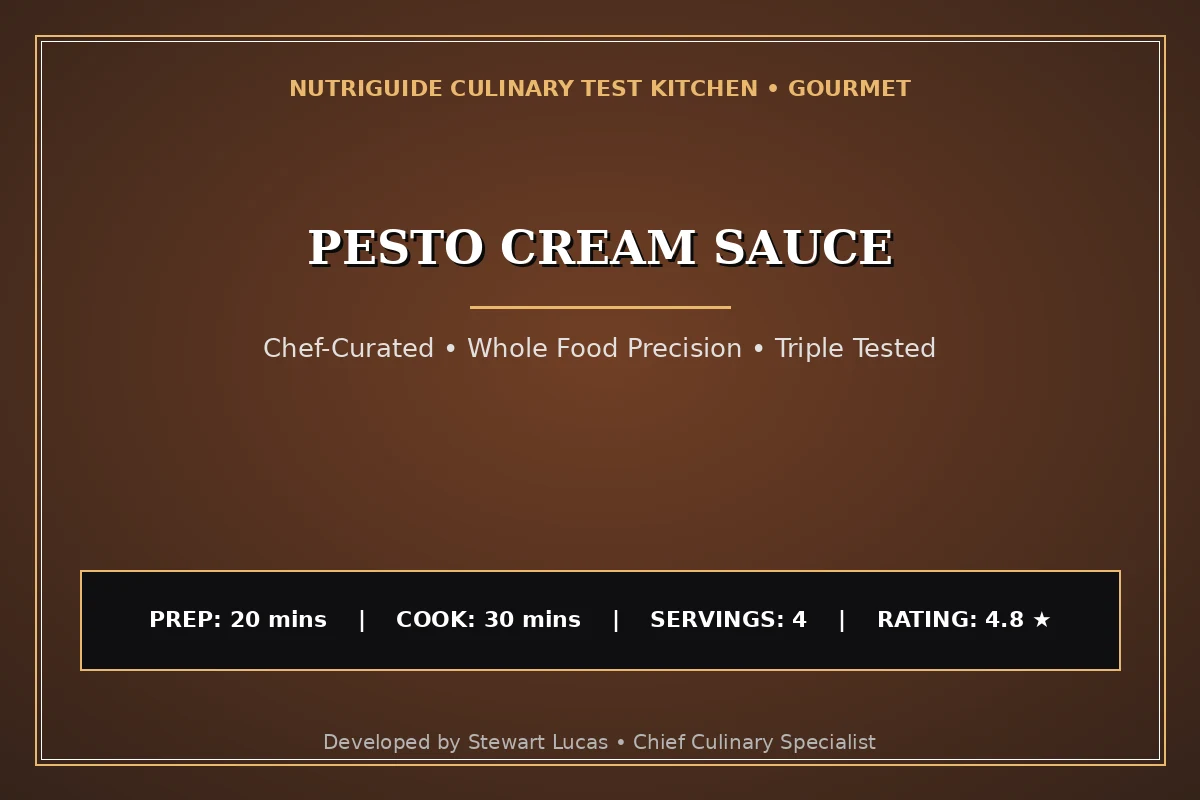 Pesto Cream Sauce