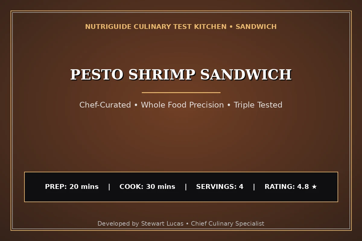 Pesto Shrimp Sandwich