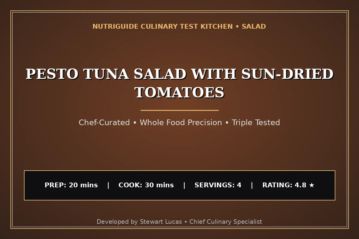 Pesto Tuna Salad With Sun-Dried Tomatoes
