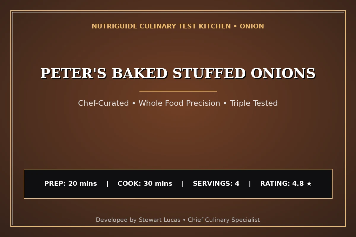 Peter'S Baked Stuffed Onions