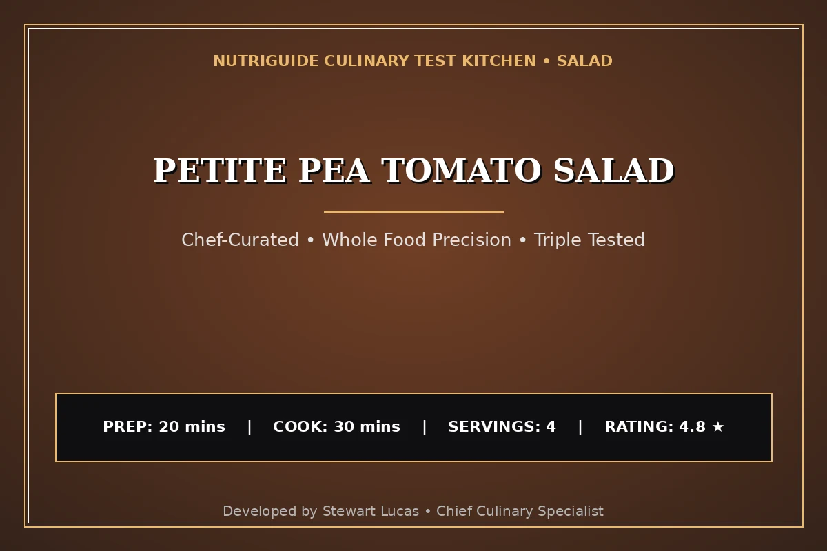 Petite Pea Tomato Salad