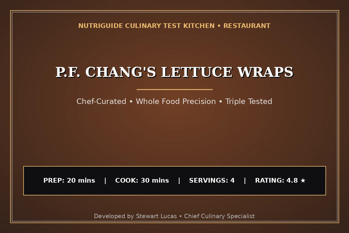 P.F. Chang'S Lettuce Wraps