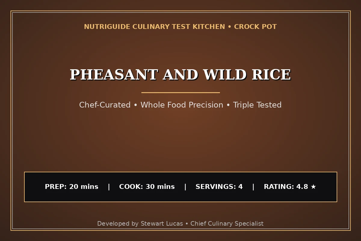 Pheasant And Wild Rice