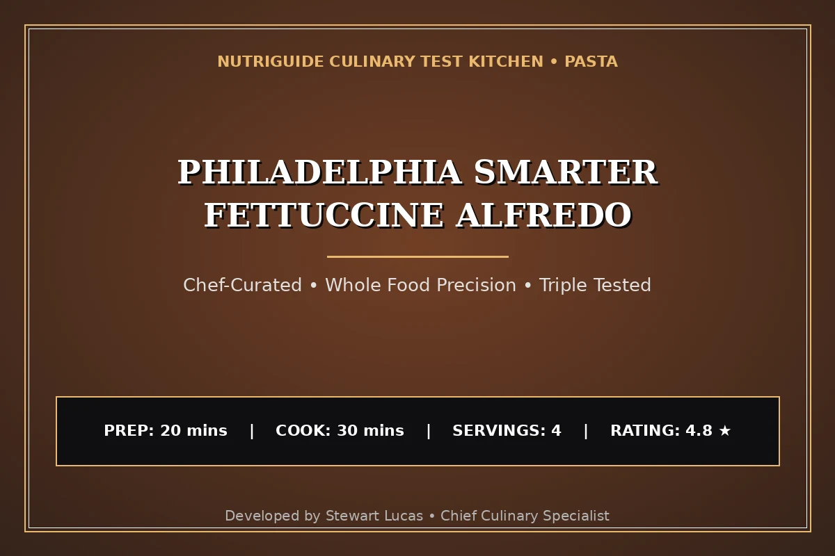 Philadelphia Smarter Fettuccine Alfredo