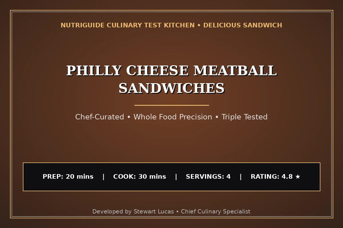 Philly Cheese Meatball Sandwiches