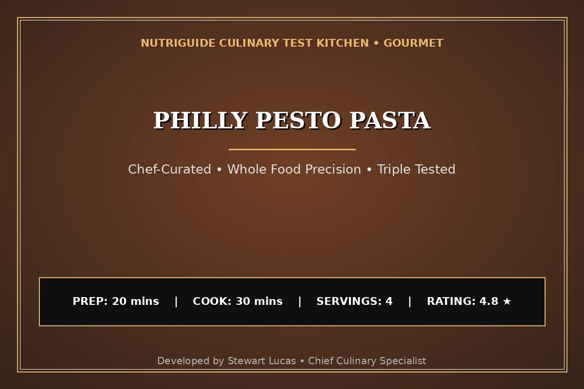 Philly Pesto Pasta