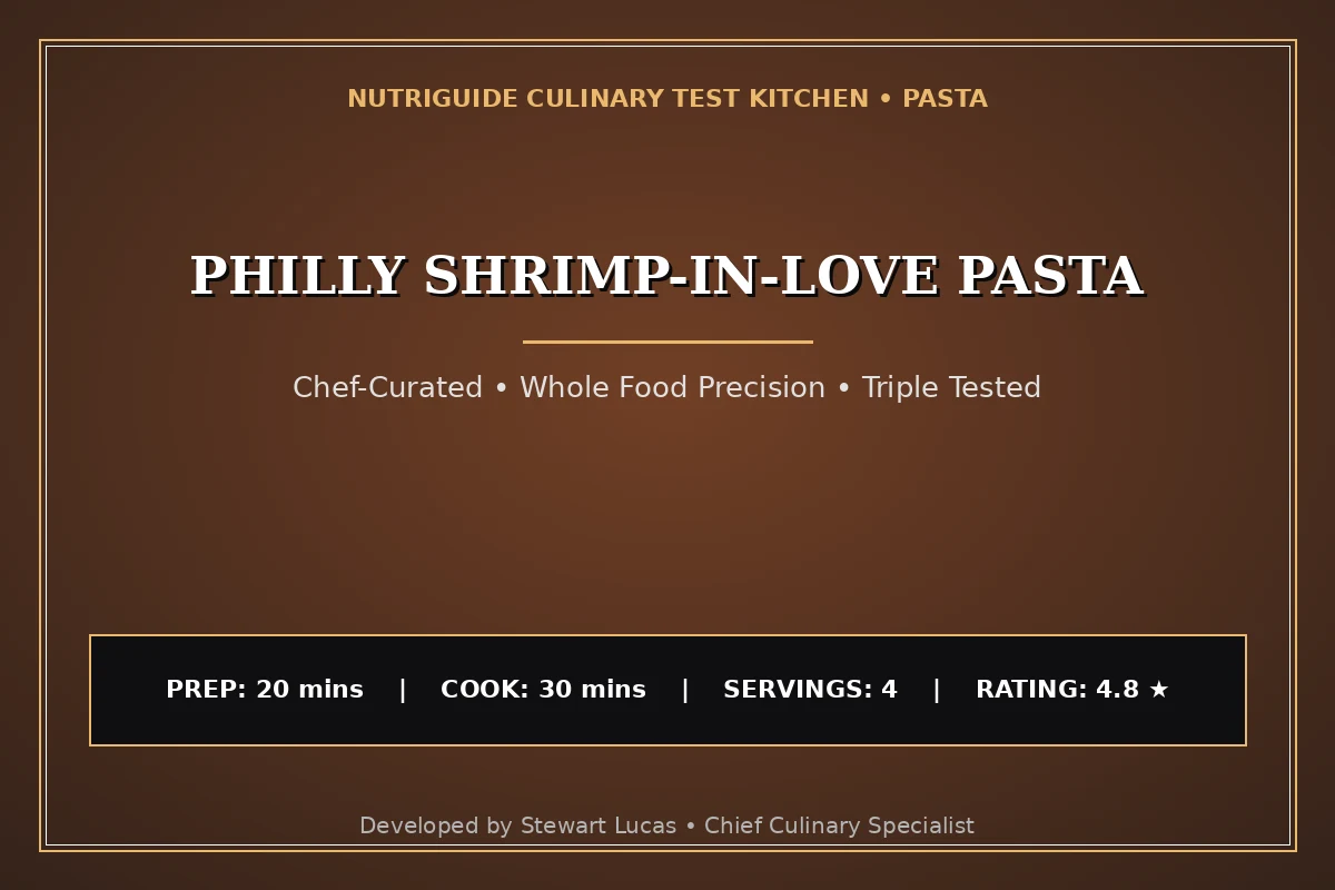 Philly Shrimp-In-Love Pasta