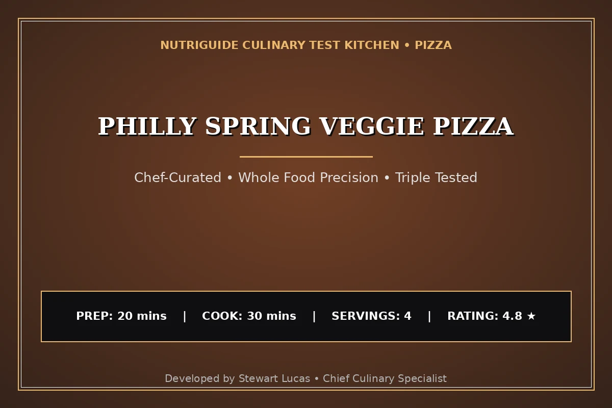 Philly Spring Veggie Pizza