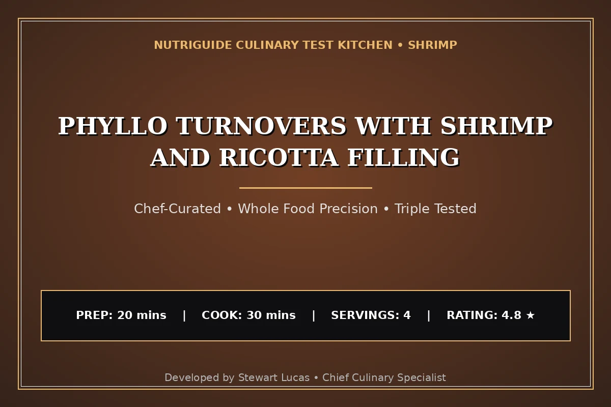 Phyllo Turnovers With Shrimp And Ricotta Filling