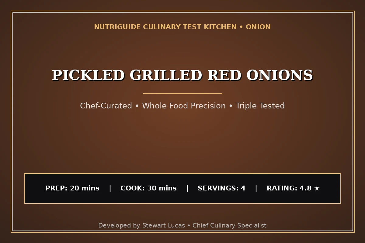 Pickled Grilled Red Onions