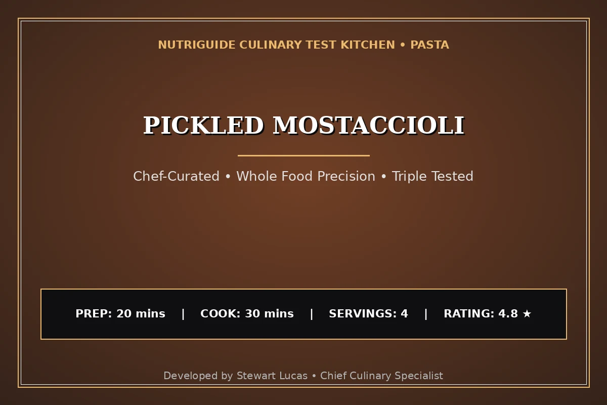 Pickled Mostaccioli