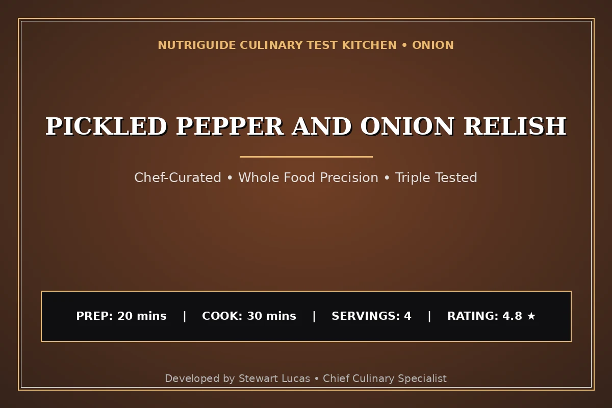 Pickled Pepper And Onion Relish