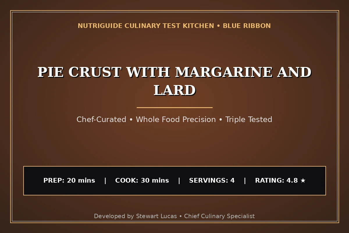 Pie Crust With Margarine And Lard