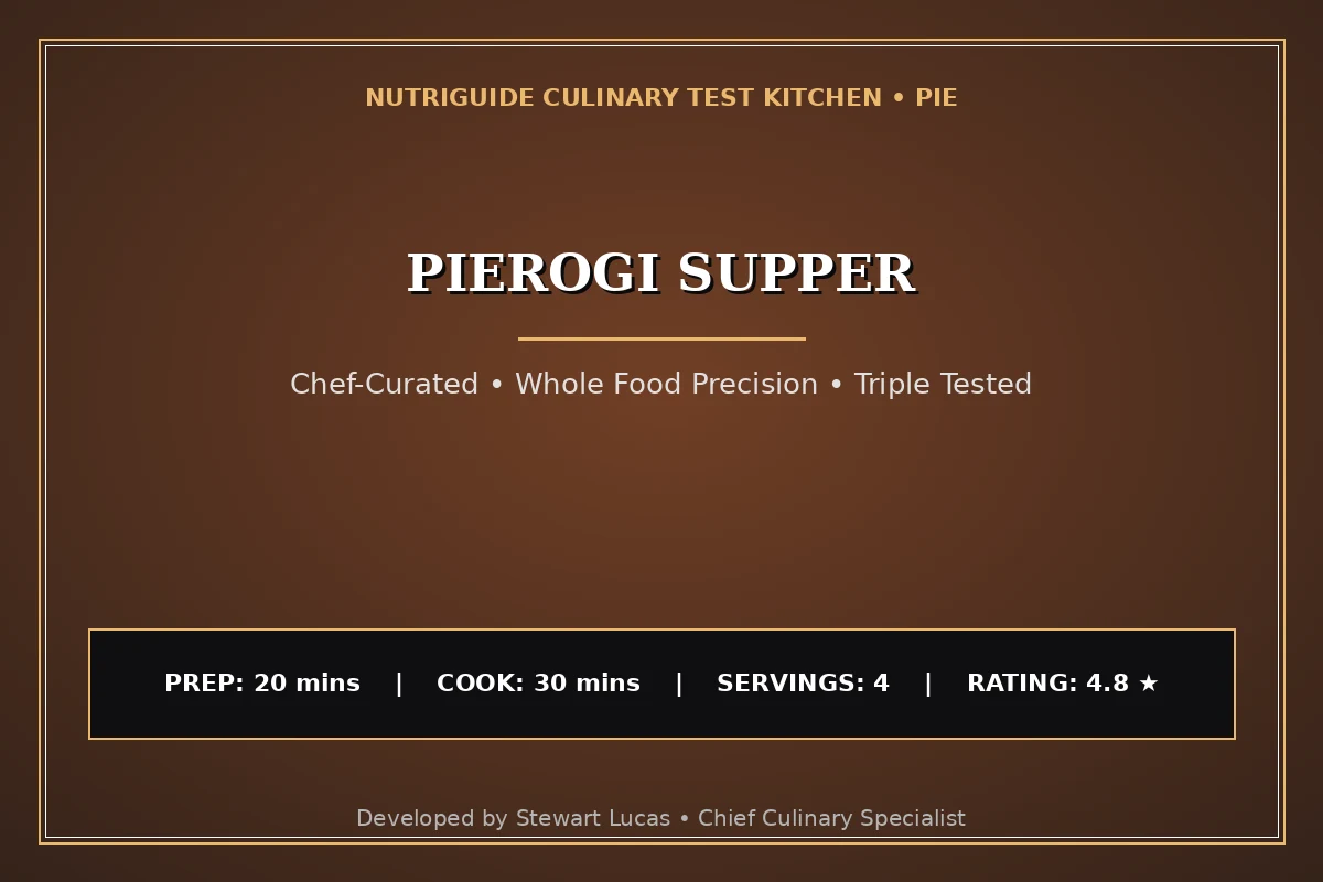 Pierogi Supper