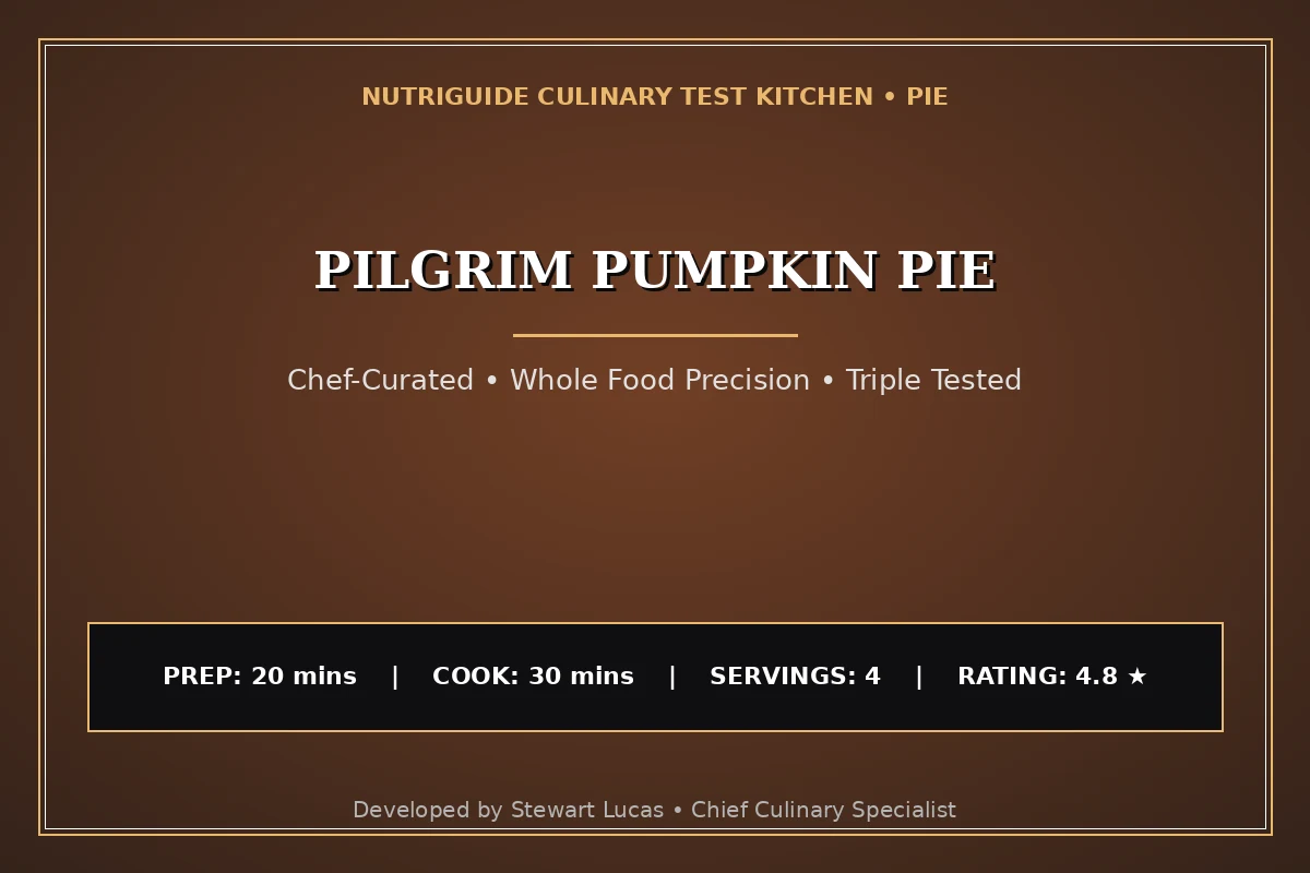Pilgrim Pumpkin Pie
