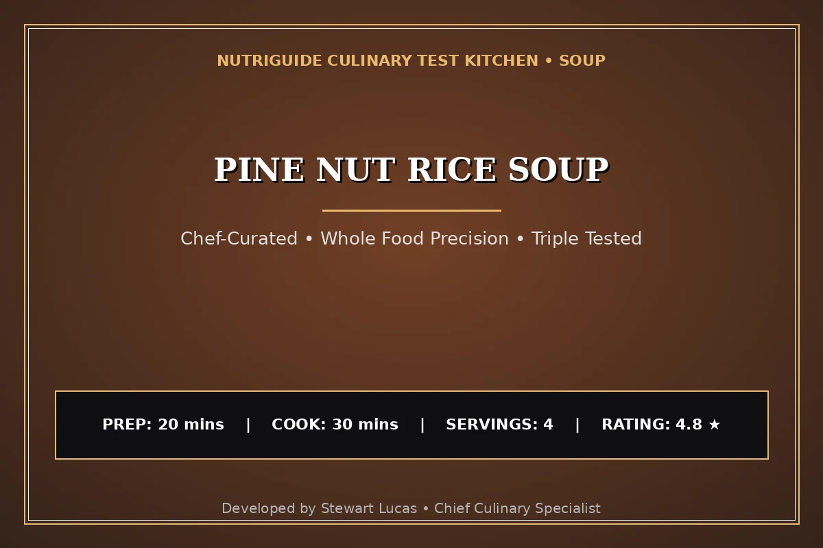 Pine Nut Rice Soup