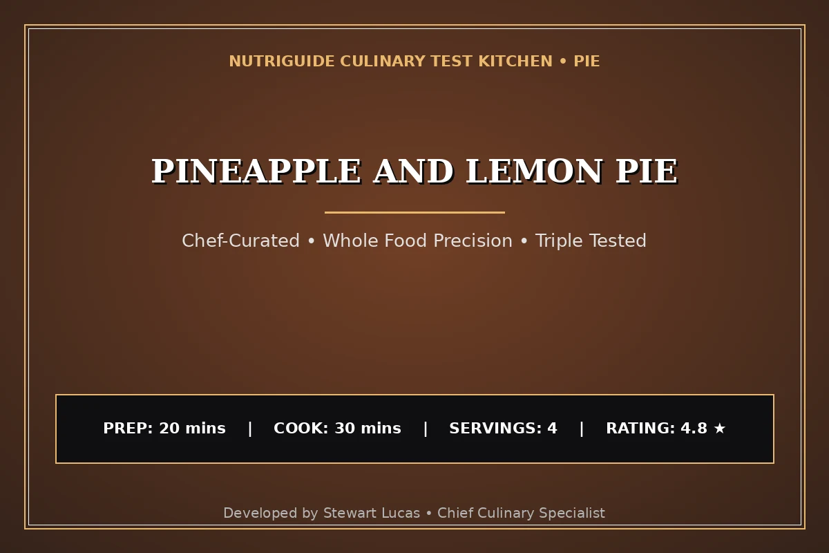 Pineapple And Lemon Pie