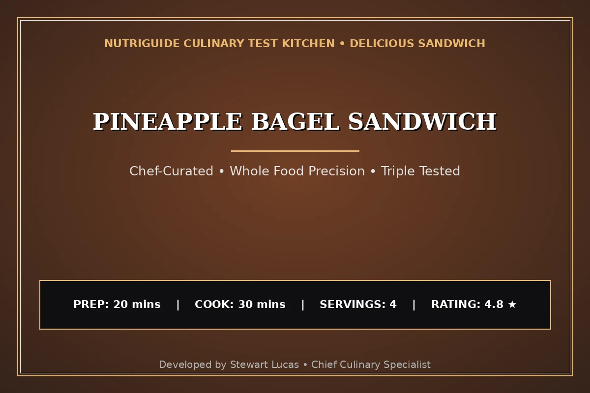 Pineapple Bagel Sandwich
