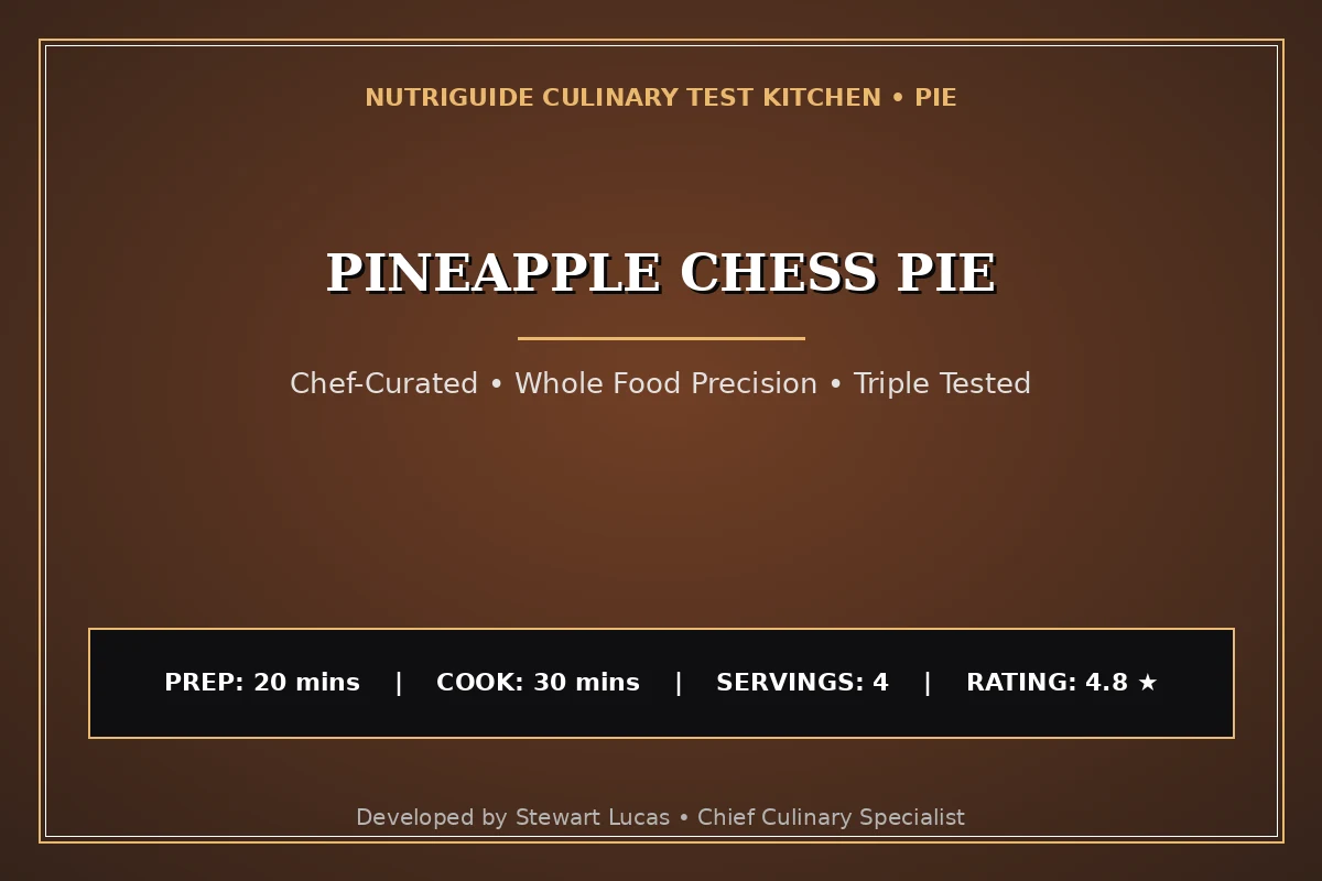 Pineapple Chess Pie