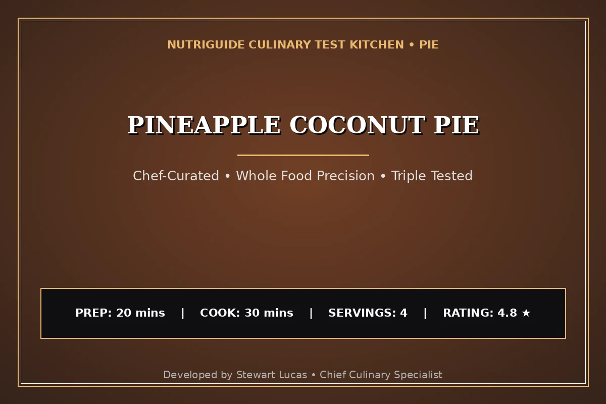 Pineapple Coconut Pie