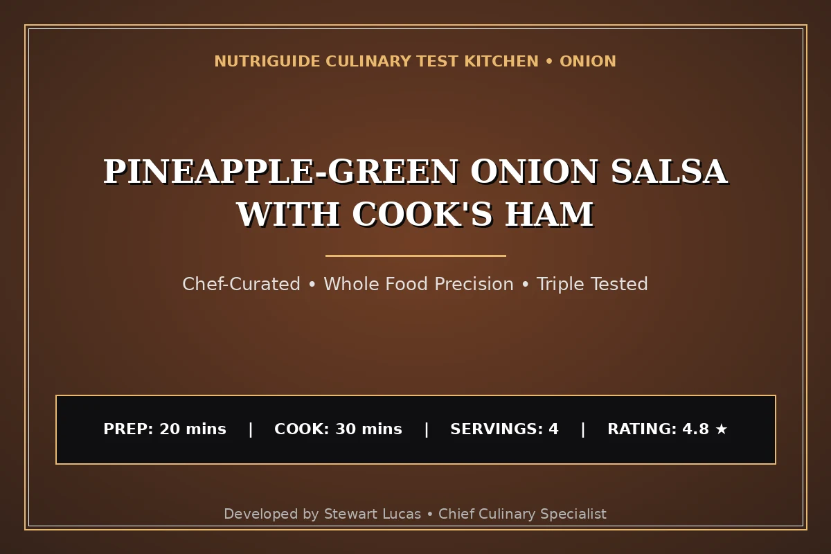 Pineapple-Green Onion Salsa With Cook'S Ham