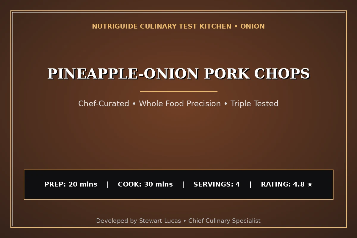 Pineapple-Onion Pork Chops