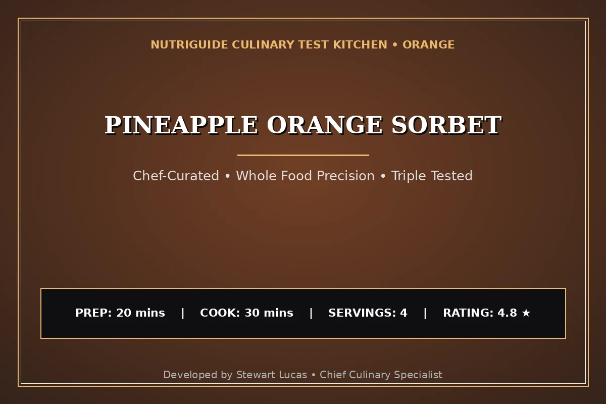 Pineapple Orange Sorbet