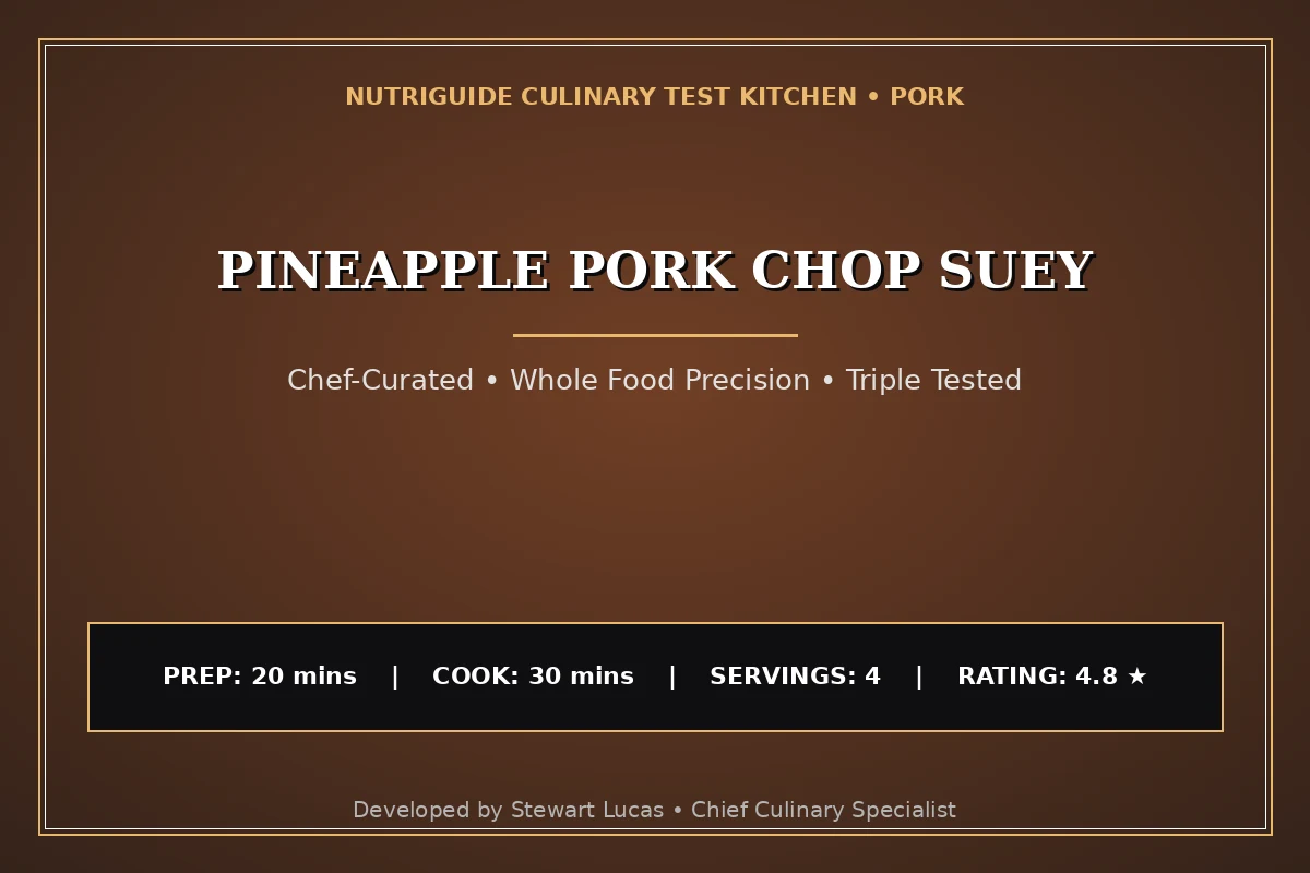 Pineapple Pork Chop Suey