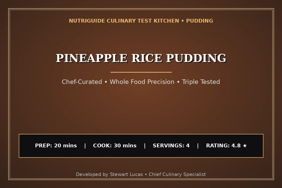 Pineapple Rice Pudding