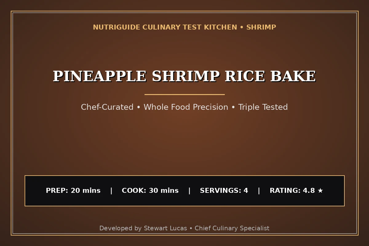 Pineapple Shrimp Rice Bake