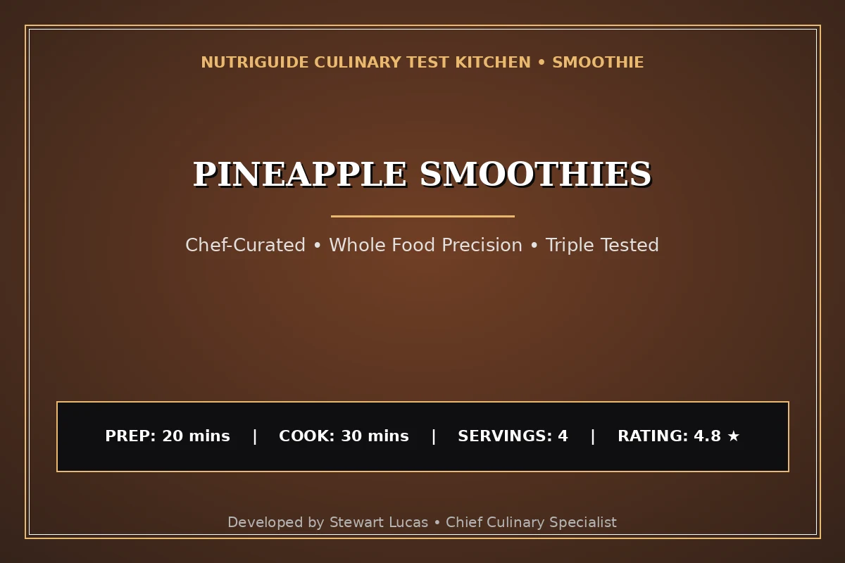 Pineapple Smoothies